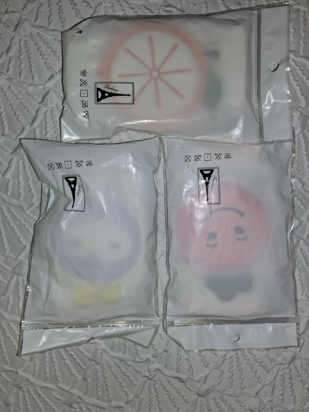 Kids Pink Fruit Smile Knee Protectors Set
